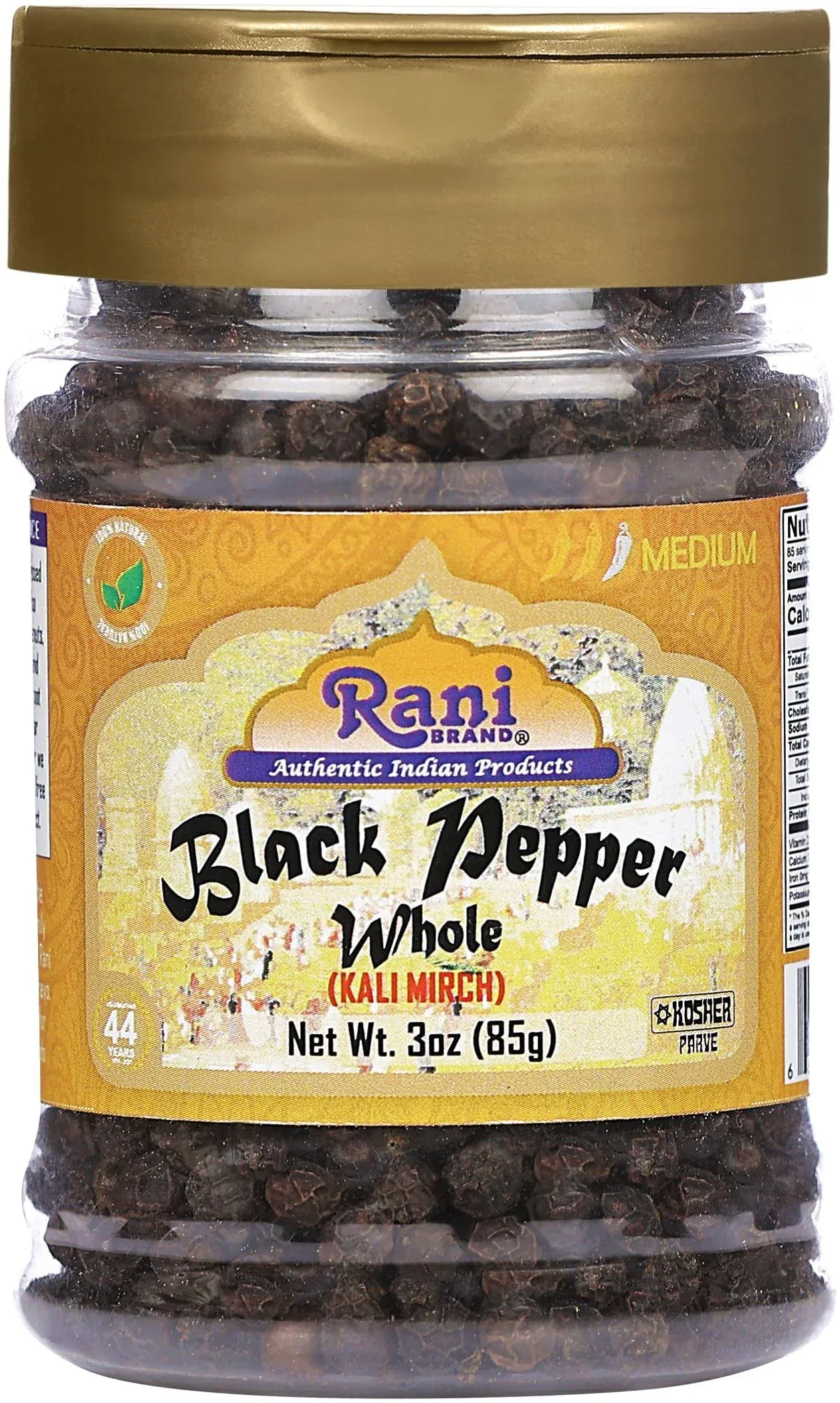 Rani Black Pepper Whole Peppercorns