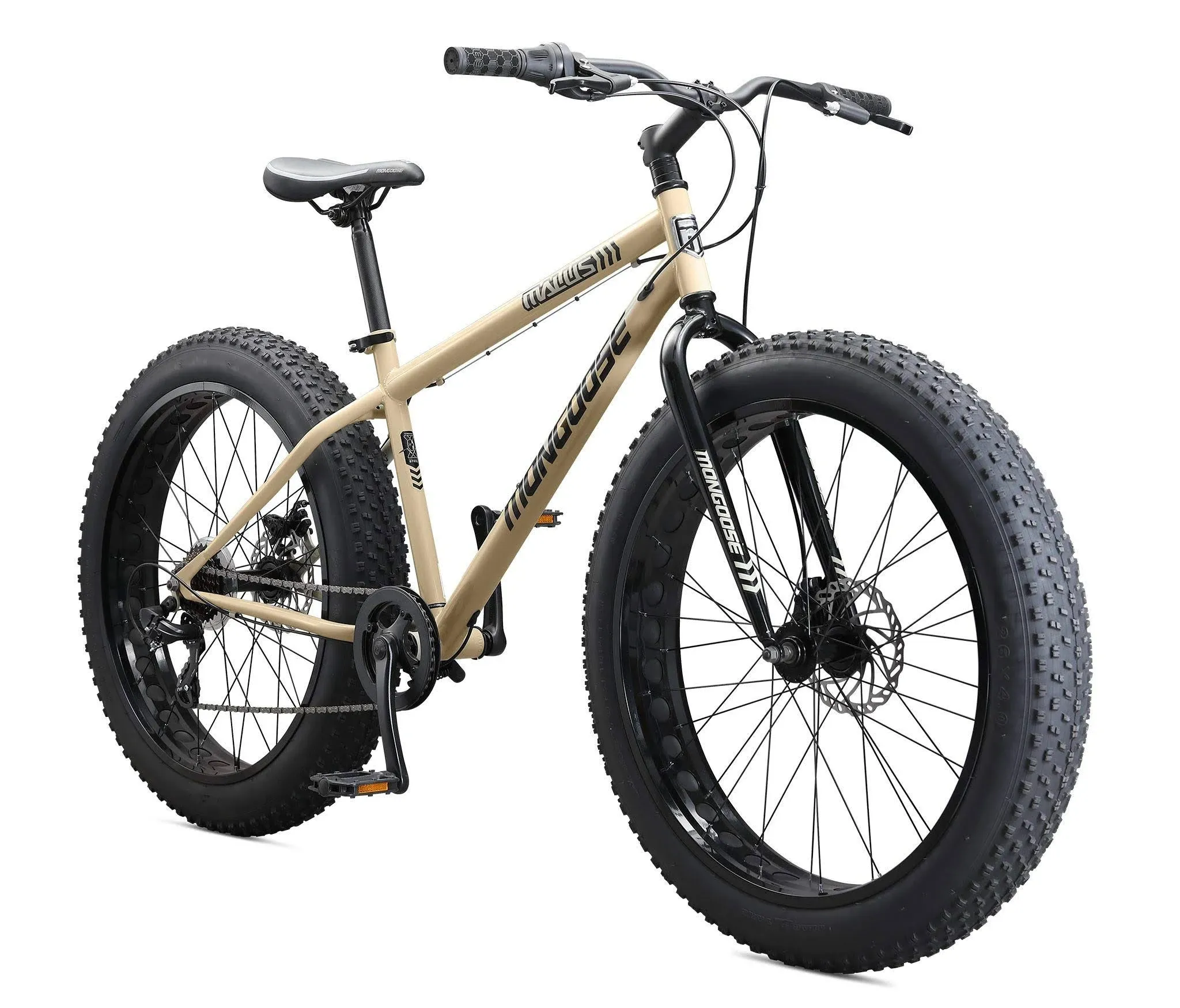 Mongoose Malus Fat Tire 26" Mountain Bike - Tan