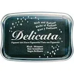 Tsukineko Delicata Black Shimmer Metallic Pigment Inkpad