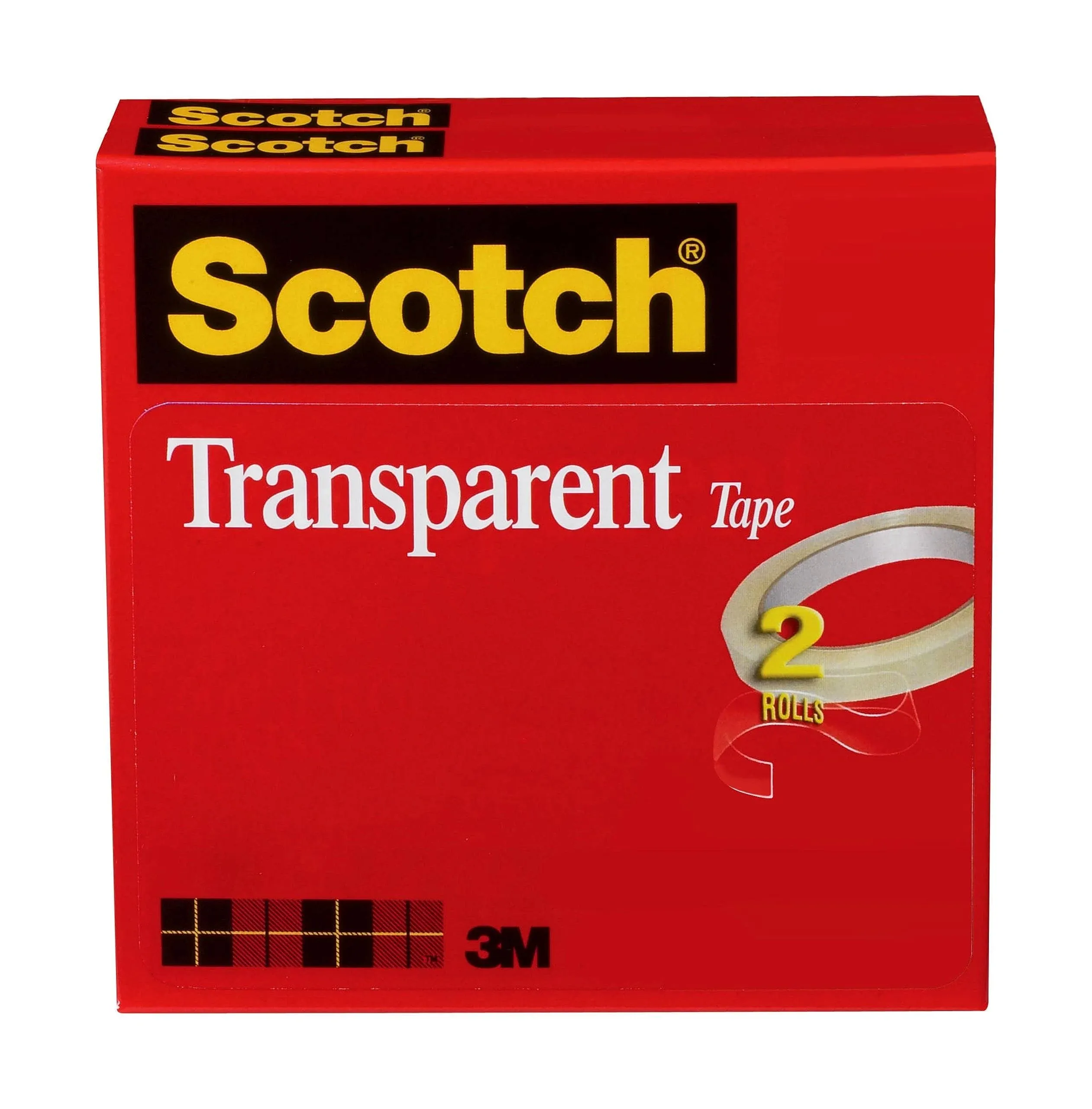 Scotch Glossy Transparent Tape - 2 pack