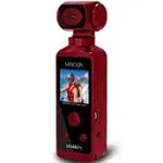 Minolta MN4KP1 4K Ultra HD Wi-Fi Pocket Camcorder Red