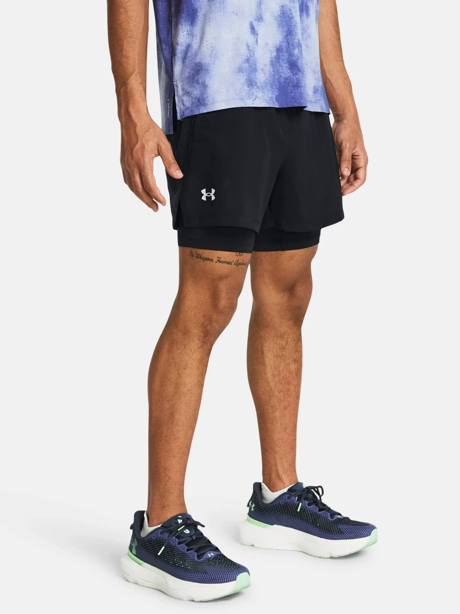 Under Armour Launch 5" 2-in-1 Shorts Black - L