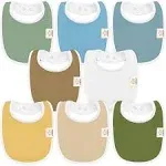 KeaBabies 8-Pack Urban Drool Bibs Daybreak