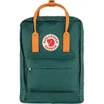 Fjallraven Kanken Backpack - Arctic Green - Spicy Orange