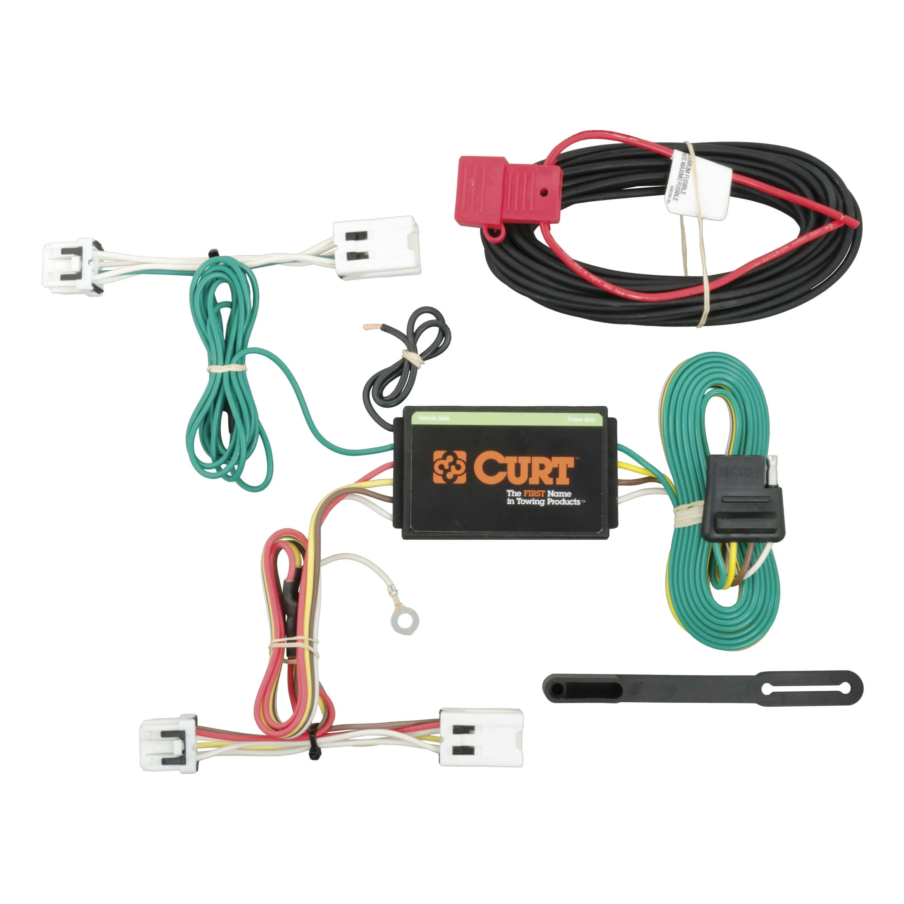 CURT 56227 Vehicle-Side Custom 4-Pin Trailer Wiring Harness, Fits Select Nissan Leaf , Black