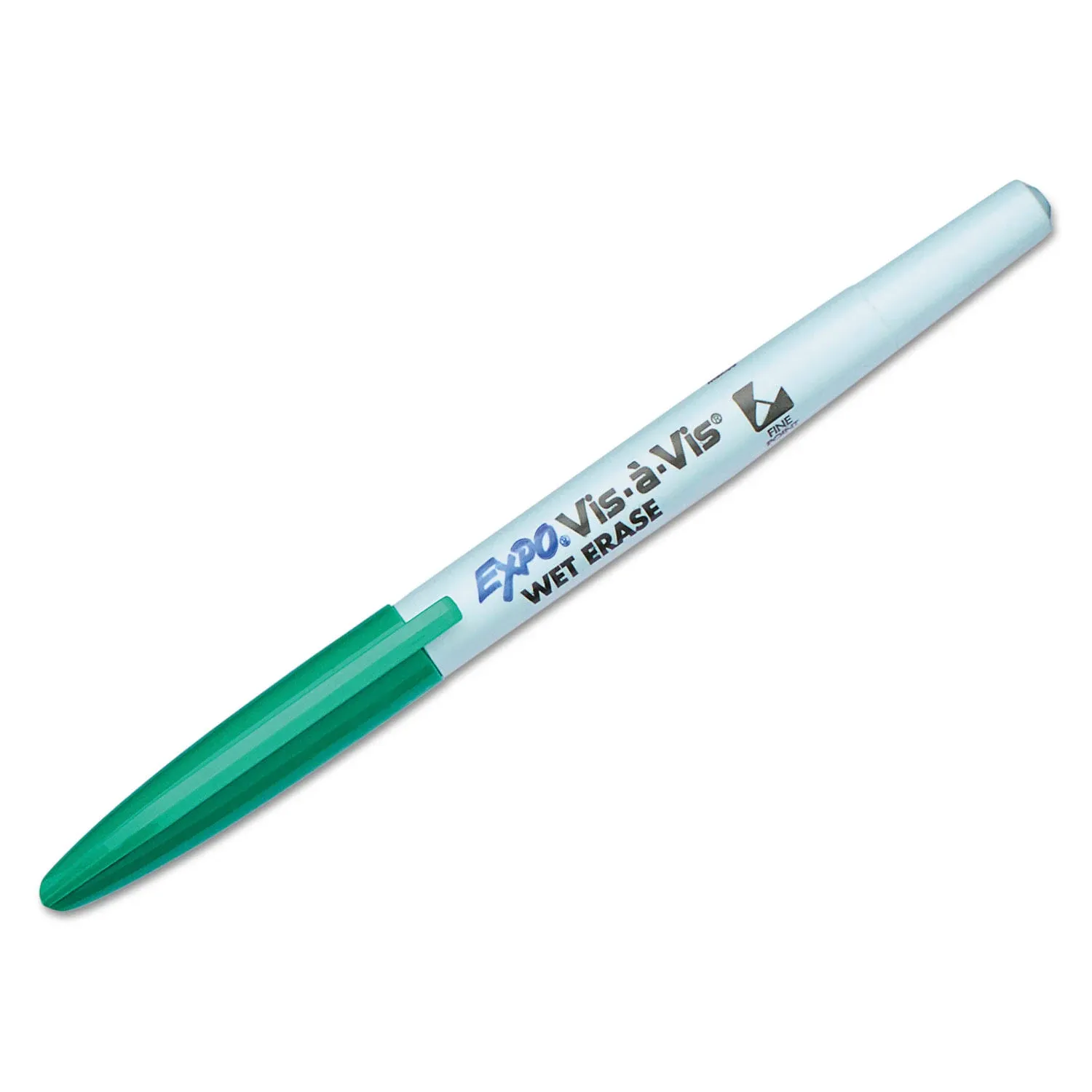 Expo Vis-A-Vis Fine Point Wet Erase Markers, Green - 12 pack