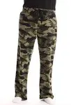 #followme Microfleece Mens Pajama Pants with Pockets (Camouflage Green, X-Large), Men's, Size: XL