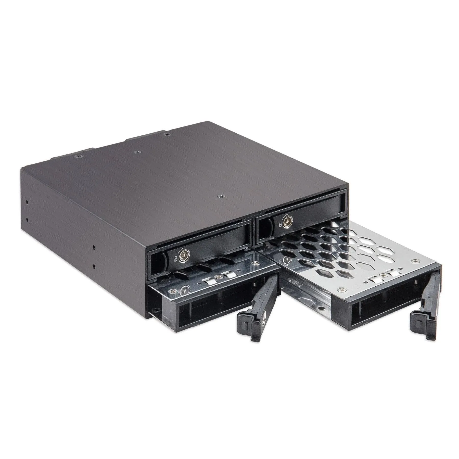 Syba SY-MRA25038 4 Bay 2.5” SATA Drive Mobile Rack Mount for 5.25&#034; Drive Bay