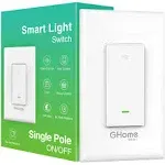  Switch, 2.4Ghz Wi-fi Light Switch Compatible With Alexa, Google Home