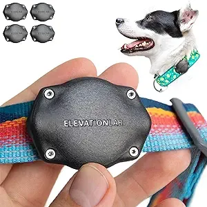 TagVault Airtag Dog Collar Mount (4 Pack) - IP68 Waterproof, Doesn't Dangle, Fits All Width Collars | Elevation Lab