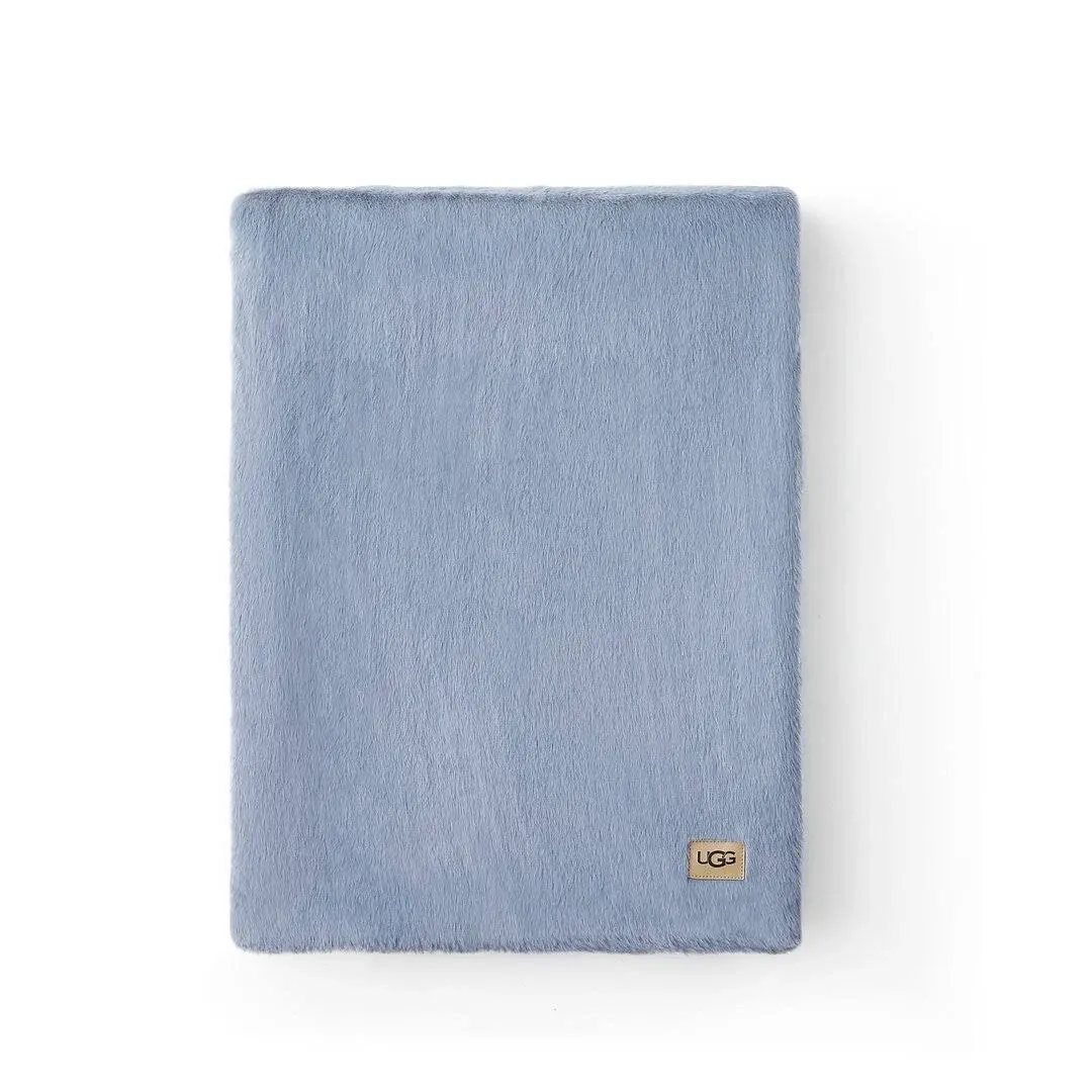 Ugg Lanai Faux Fur Throw - Chambray