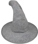 Nicky Bigs Novelties Adult Deluxe Gray Wizard Hat - Sorcerer Witch Costume Accessory Deluxe Grey Wizards Hat - Halloween Sorceress Hillbilly Cosplay Props Accessories