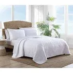 Tommy Bahama Solid Costa Sera Cotton Quilt, White, King