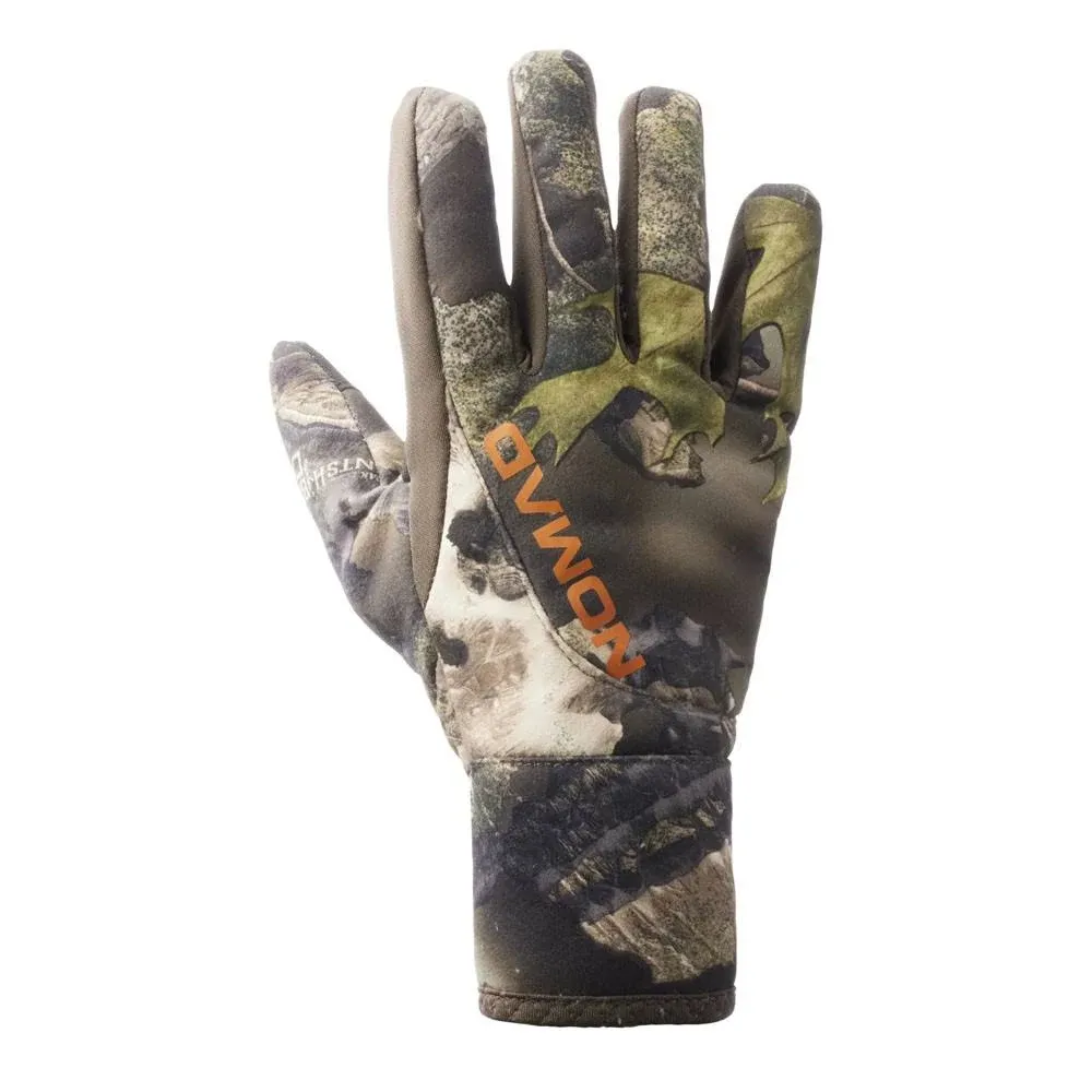 Nomad Harvester Camo Hunting Gloves, S/M, Mossy Oak Droptine