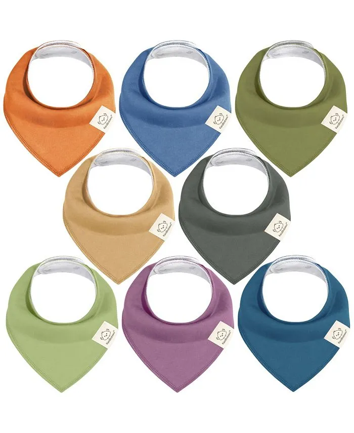 KeaBabies Organic Cotton Bandana Bibs - Daybreak