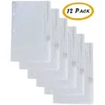 Vinyl Ring Binder Pockets - 9 ½ X 6 Inches - Fits All Standard Ring Binders - Zi