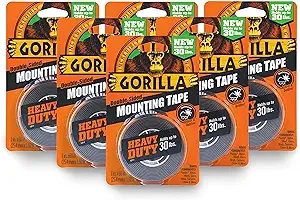 Gorilla Heavy Duty Mounting Tape, Black, 1 x 60-In.