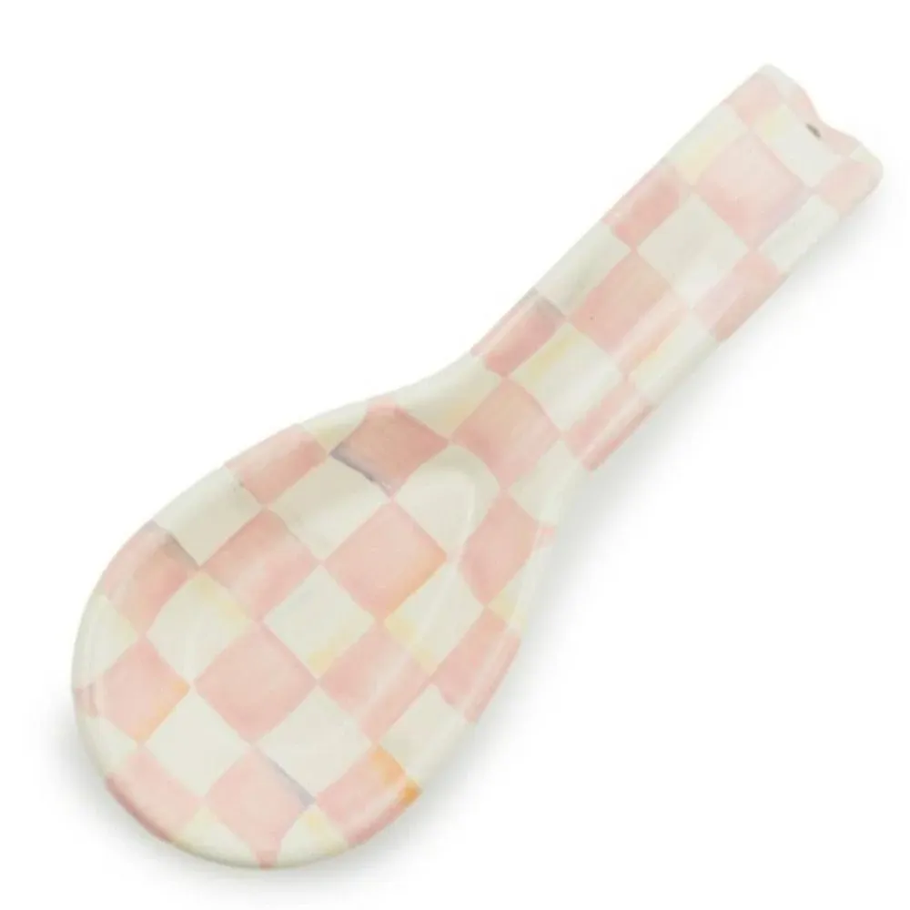 MacKenzie-Childs Rosy Check Spoon Rest