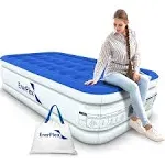 Enerplex Twin Air Mattress with Built-in Pump - 18 inch Double Height Inflatable