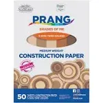 Prang Multicultural Construction Paper, 9" x 12", Assorted, 50 Sheets