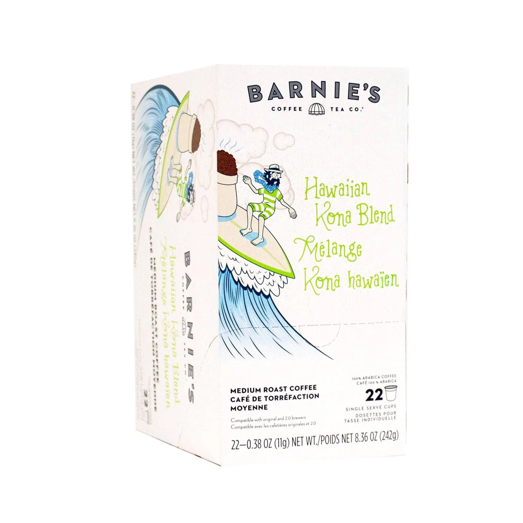 Barnie's Hawaiian Kona Single-Serve Coffee Pods