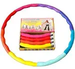 Rainbow Weighted Hula Hoop for Weight Loss Workout - Certified Quality