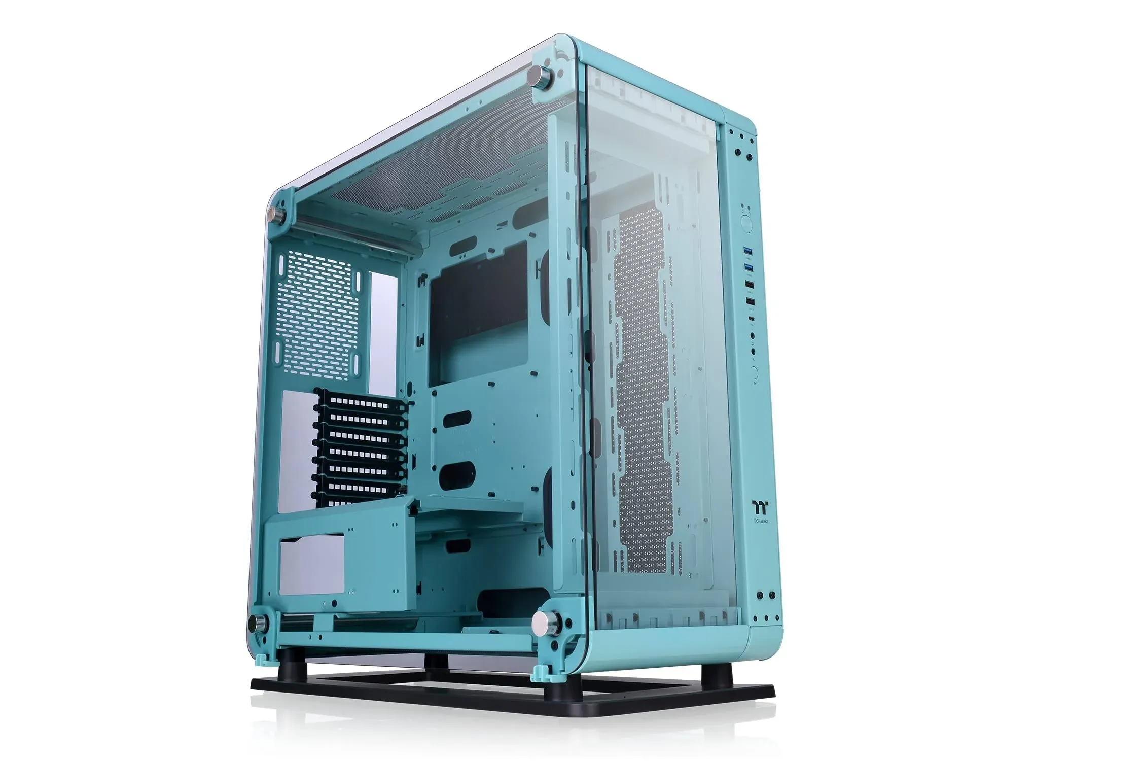 Thermaltake Core P6 TG CA-1V2-00MBWN-<wbr/>00 Turquoise SPCC ATX Mid Tower Computer...