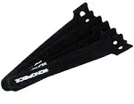 Monoprice Hook and Loop Fastening Cable Ties, 6in, 100 pcs/pack, Black