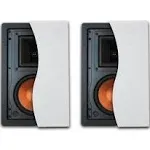 Klipsch R-5650-W II In-Wall Speakers | 2 Speaker Bundle | White, Paintable Grilles | 2 Rectangular Speakers KLPR5650WII2PACK