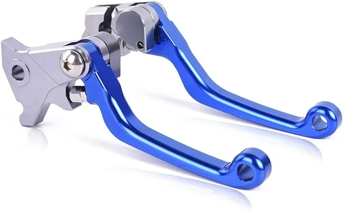 Pivot Dirt Bike CNC Aluminum Brake Clutch Levers for Yamaha TTR 125L/LE, TTR 225,XT660R, XTZ660, DT50, DT80, XTZ125, XT350, DT125,TW125,YP250 Blue