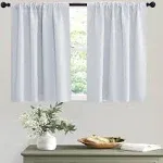 RYB HOME Kitchen Curtains Room Darkening Curtain Tiers Small Window Curtain Drap