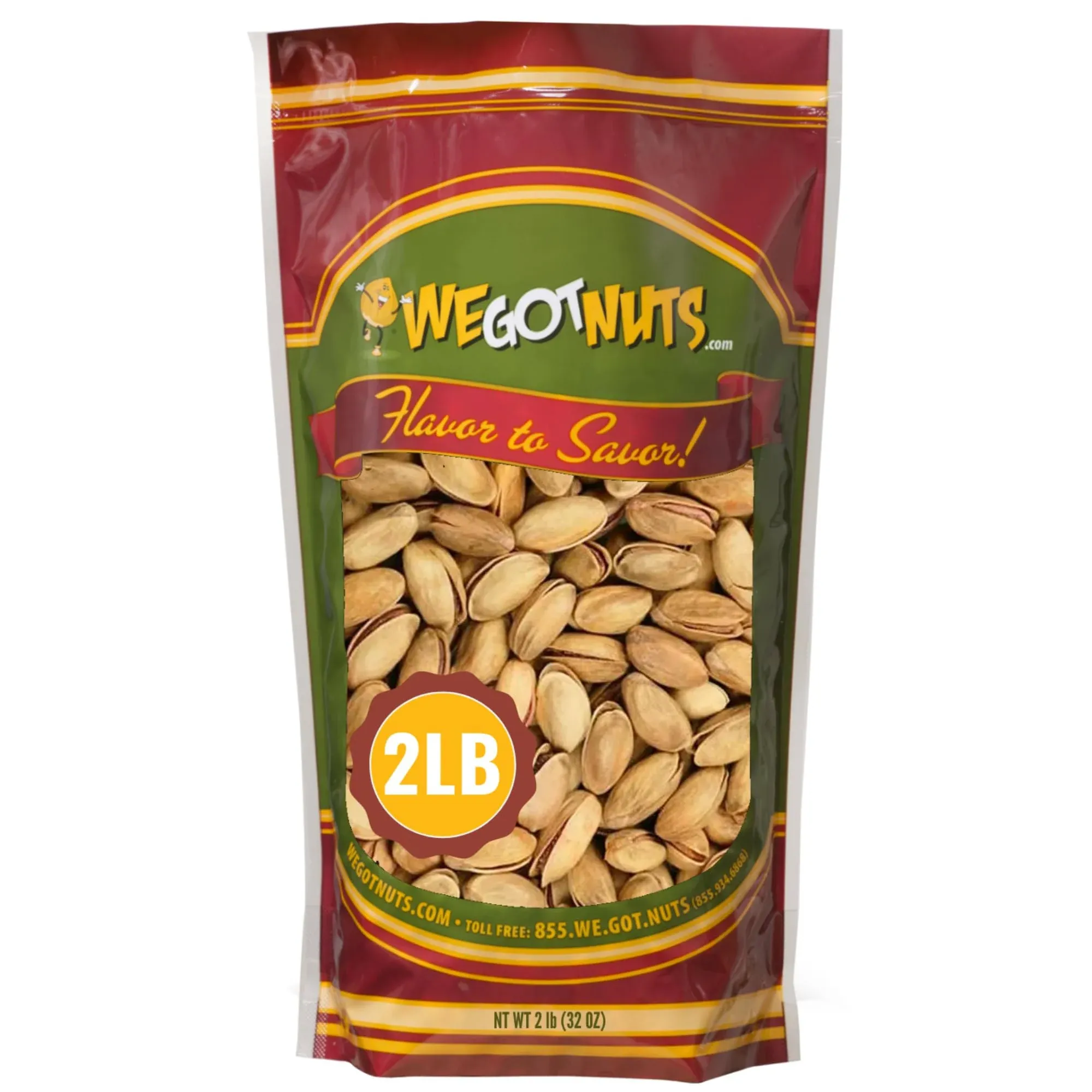 Turkish Pistachios Antep Roasted Salted in Shell We Got Nuts 2 lbs