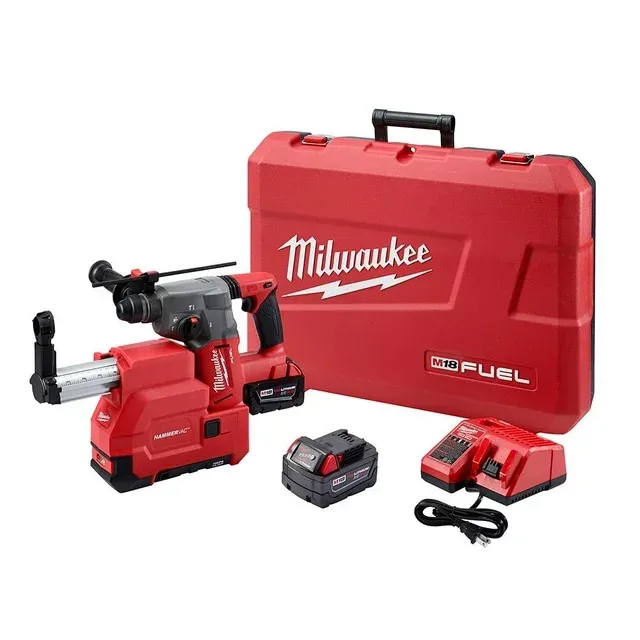 Milwaukee 2712-22DE M18 Fuel 1" SDS Plus Rotary Hammer Dust Extractor Kit