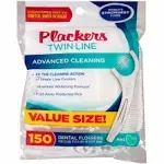 Plackers Whitening Twin Line Floss Picks - 75 ct - 3 pk