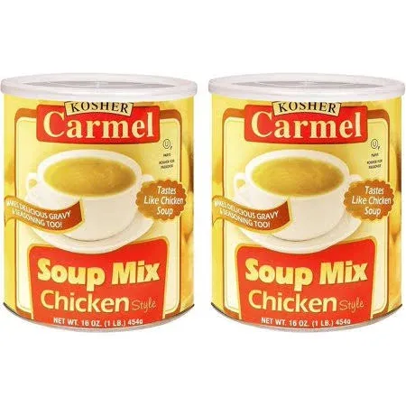 Carmel Chicken Soup Mix 1lb (2 Pack) Resealable Canisters, Meat Free, Tastes Just ...