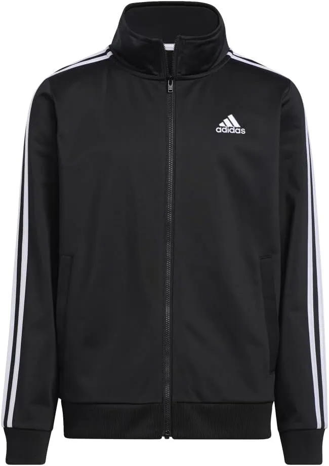 adidas Boys' Zip Front Iconic Tricot Jacket