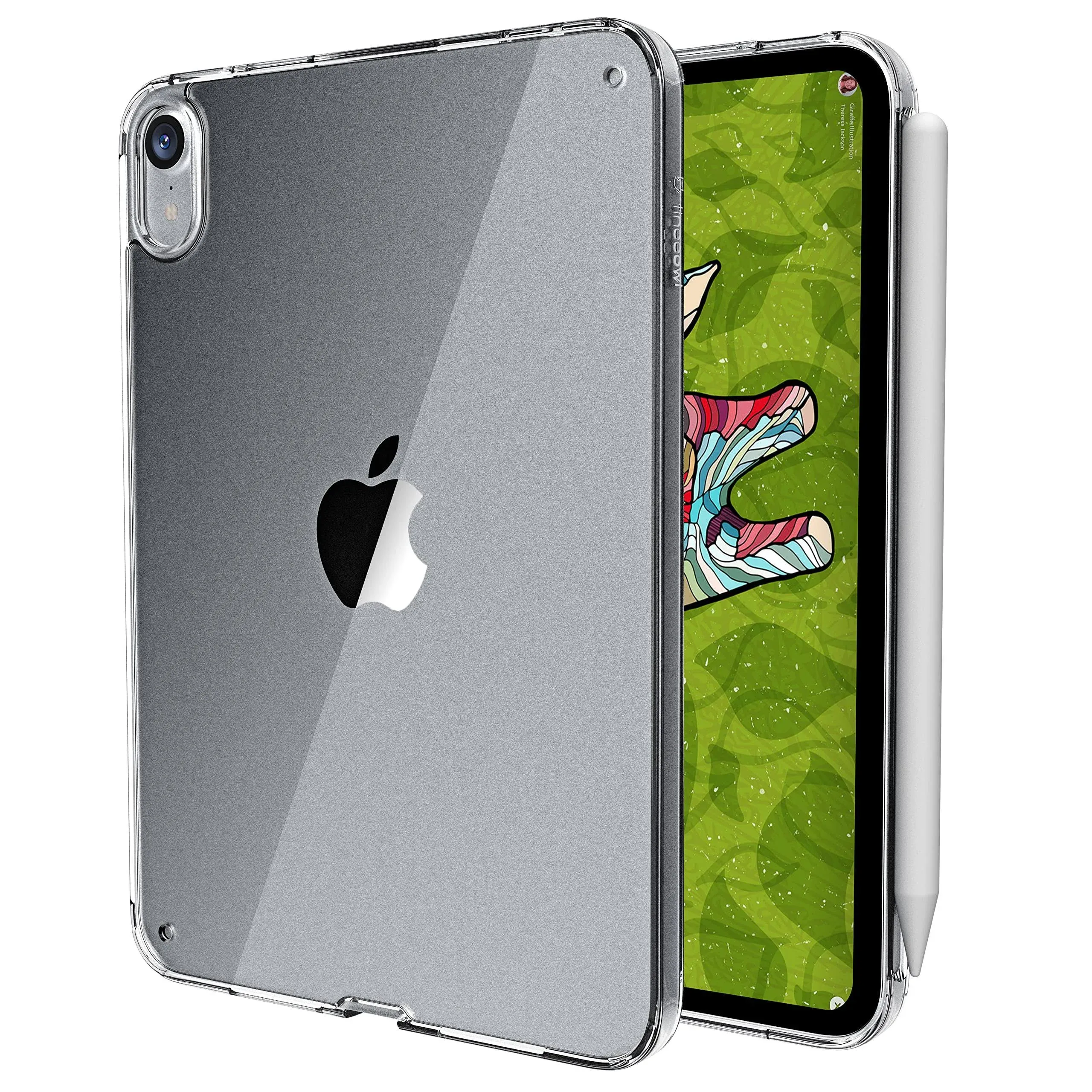 TineeOwl Arctic for iPad Mini 7 A17 Pro Case, iPad Mini 7th/6th Generation Ultra Thin Case (2024/2021) Crystal Clear Case, Supports Apple Pencil Charging and Touch ID, TPU Bumper (Clear)