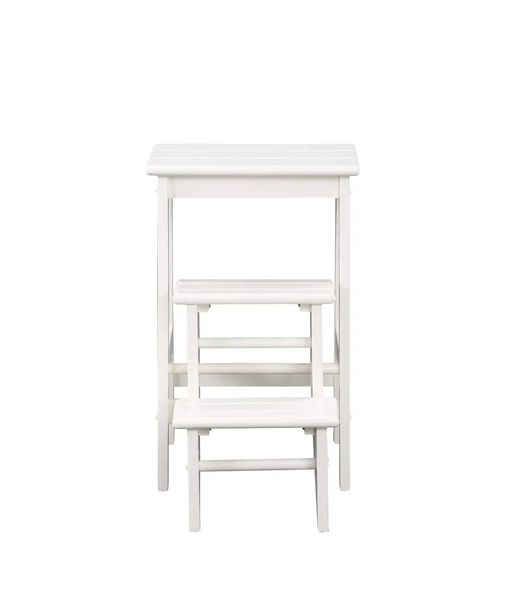 Boraam 36324 24" Folding Step Stool, White