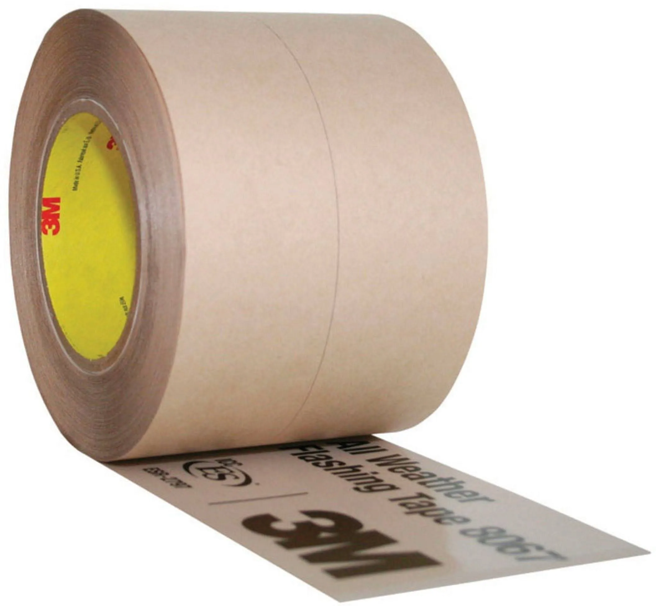 3M 8067 4" x 75' All Weather Flashing Tape, Tan, Slit Liner