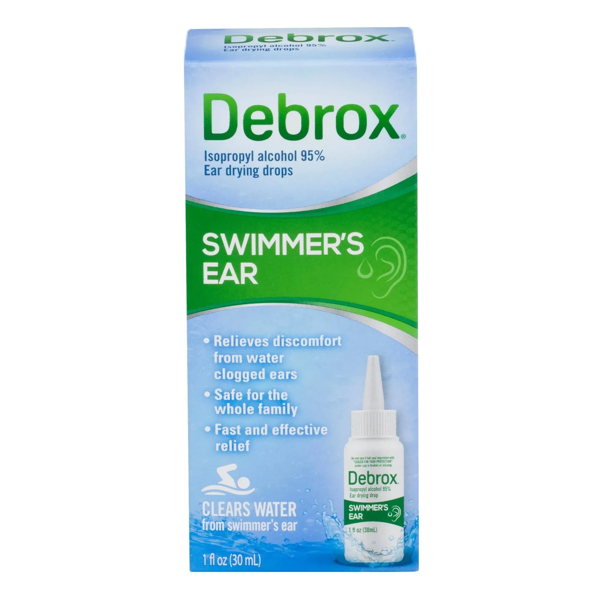 Debrox Swimmer's Ear Drying Drops for Adults and Kids - 1 fl oz