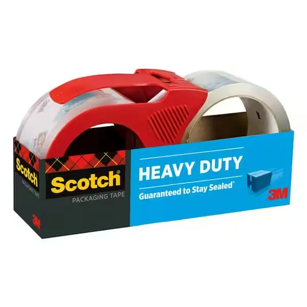 3M Scotch Packaging Tape with Dispenser, 1.88" x 54.6 yds - 2 pack