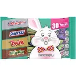 Mars, Twix, Snickers, Milky Way & 3 Musketeers Chocolate Minis Easter Variety Mix, 9.5 Ounce