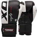 RDX Boxing Gloves Genuine Cowhide Leather, Muay Thai Kickboxing MMA Sparring Training, Advanced Closure, Punch Bags Speed Ball Focus Pads Workout, Men Women 10 12 14 16oz