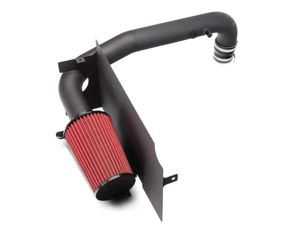 Red Rock Cold Air Intake Kit in Black High Flow Filter Fits Jeep Wrangler TJ 1997-2006 4.0L