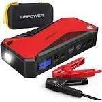 DBPOWER DJS50 800A 18000mAh Vehicle Car Jump Starter Battery Pack Port Red