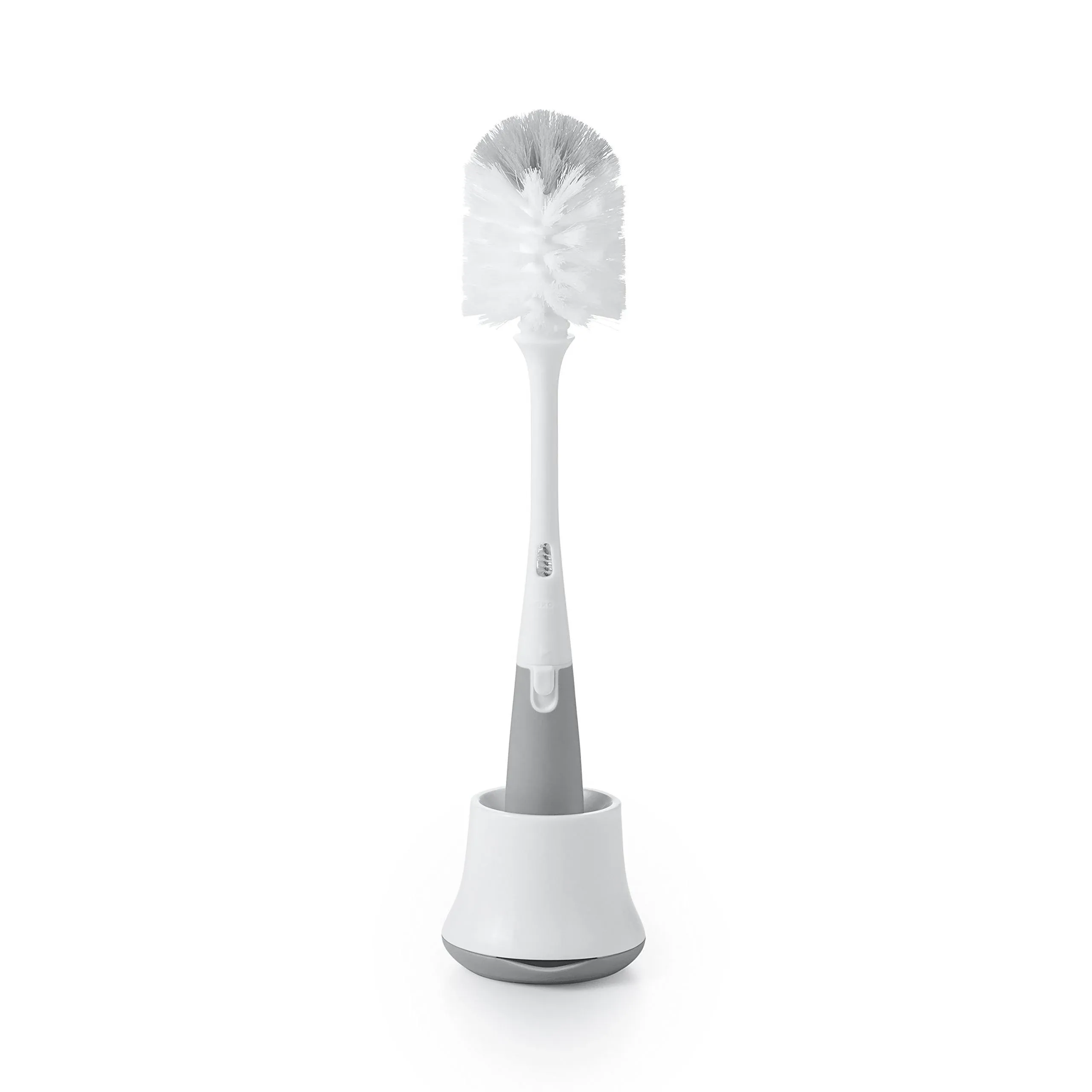 OXO Tot Bottle Brush with Nipple Cleaner and Stand – Gray, 2-Pack