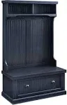 Crosley Furniture Seaside Hall Tree, Distressed Navy