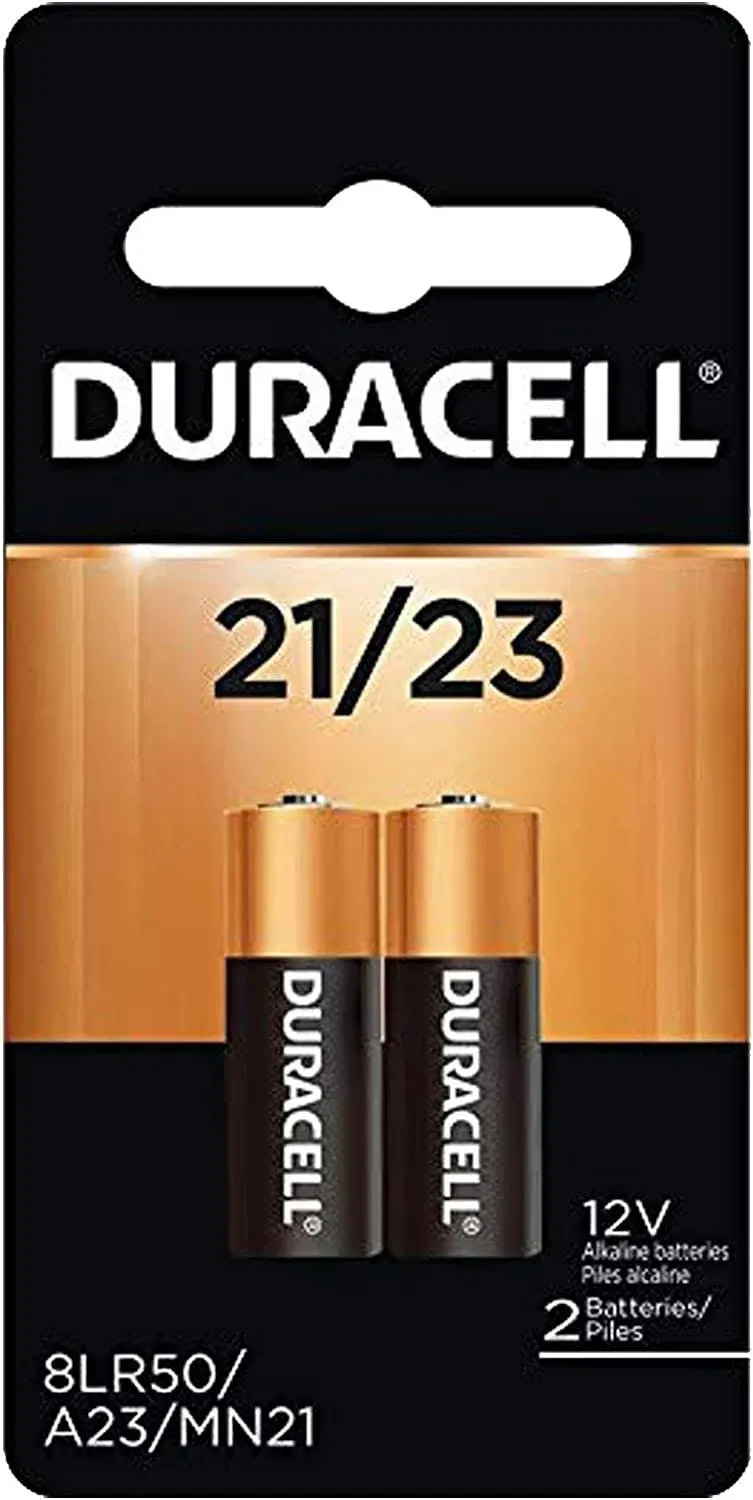 2pk Duracell MN21 Alkaline 12V Battery A23 MN21 23AF 23AE V23GA GP23A L1028