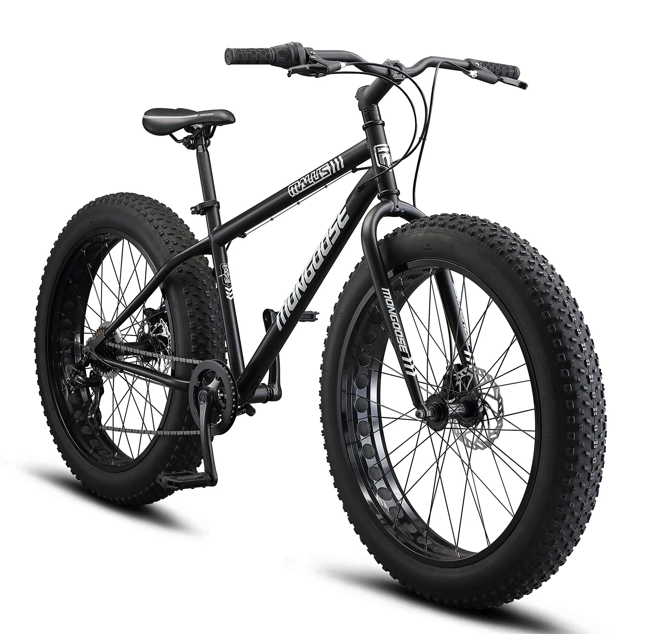 Mongoose Malus Fat Tire 26" Mountain Bike - Black