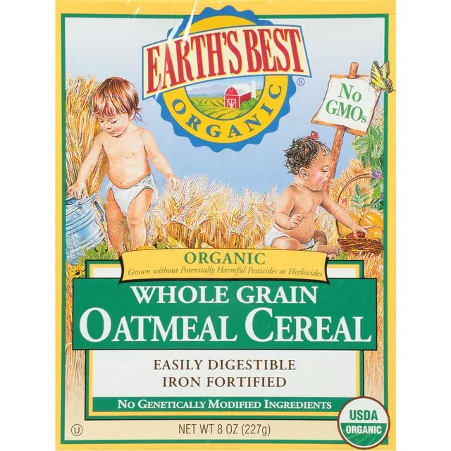 Earth's Best Organic Whole Grain Oatmeal Cereal